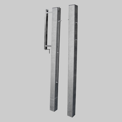 Stâlpi de gard pentru sistem de împrejmuire cu panouri bordurate (60/40/2mm)
